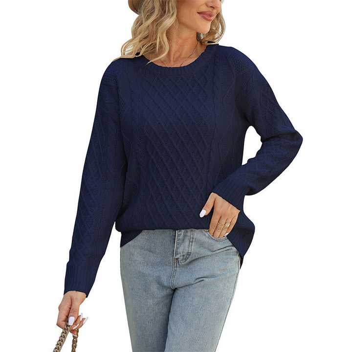 Pull en tricot pour femmes avec un motif en diamant saisissant Chic & Stil