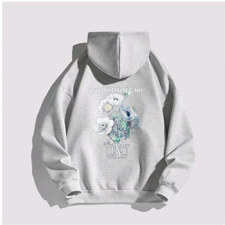 Women's hoodie with artistic floral print Chic & Stil