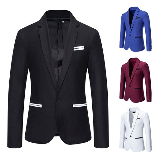 Elegant men's jacket with a modern cut and delicate Lune London accents