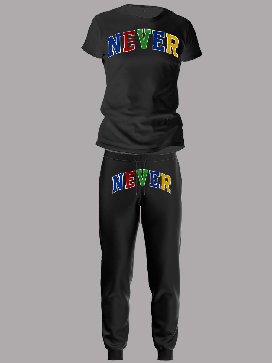Ladies' sports set with motivational print Lune London