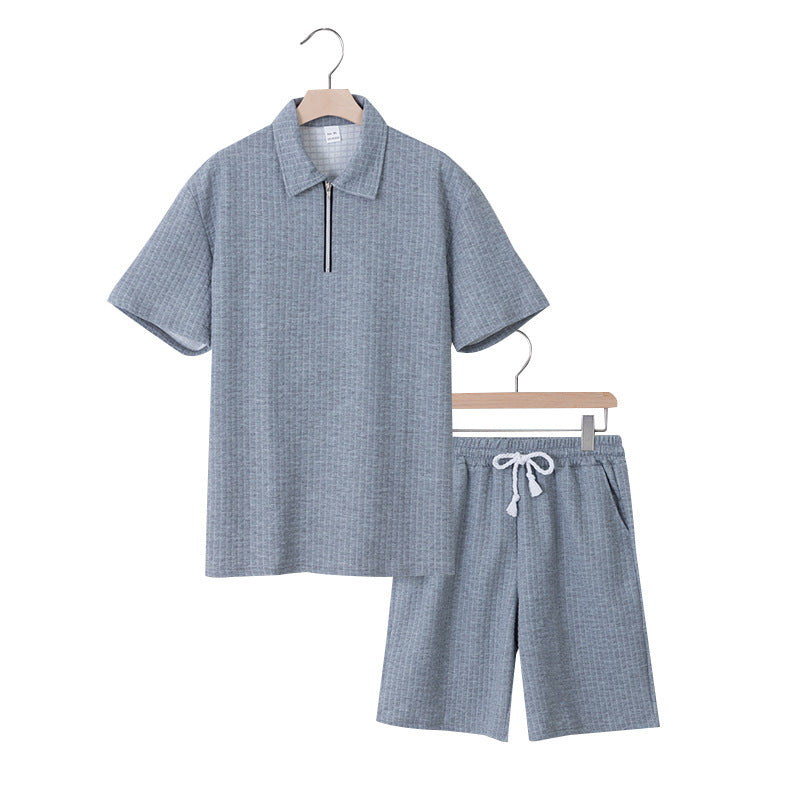 Casual women's set with short collar and elastic waist Lune London