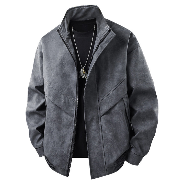 Modern leisure jacket for men with asymmetric cut and functional pockets Lune London