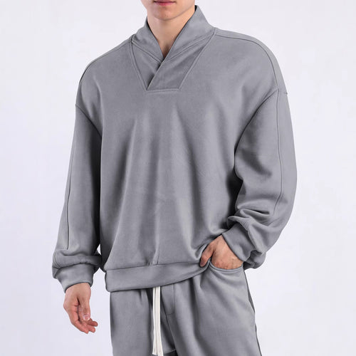 Women's sweater with modern high collar and relaxed cut Lune London