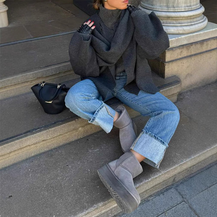 Ladies Oversized Wool Jacket Lune London