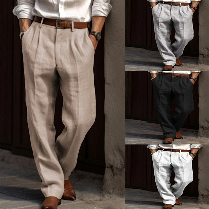 Elegant and comfortable linen pants for men Lune London