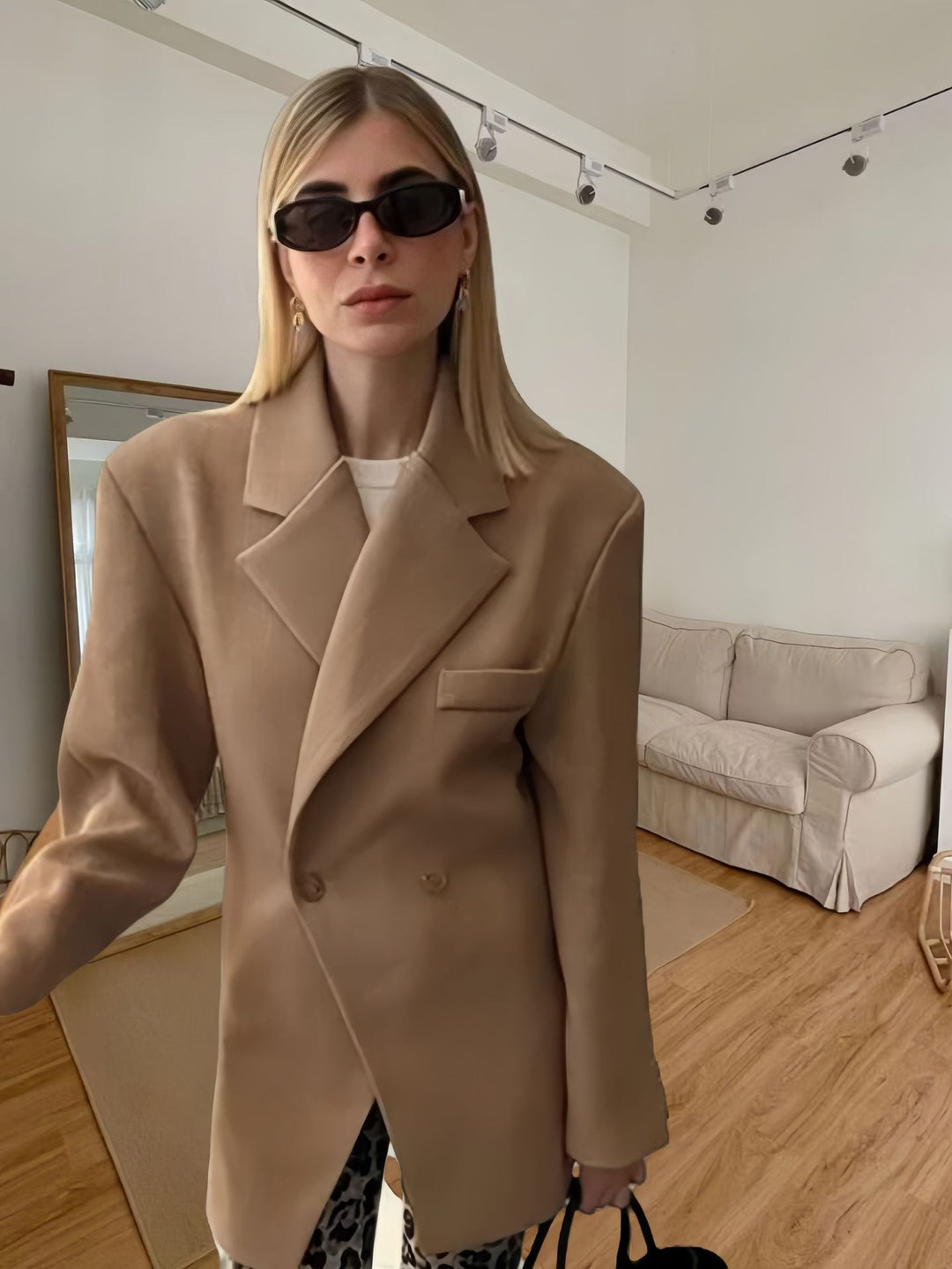 Ladies Elegant Oversized Blazer Lune London
