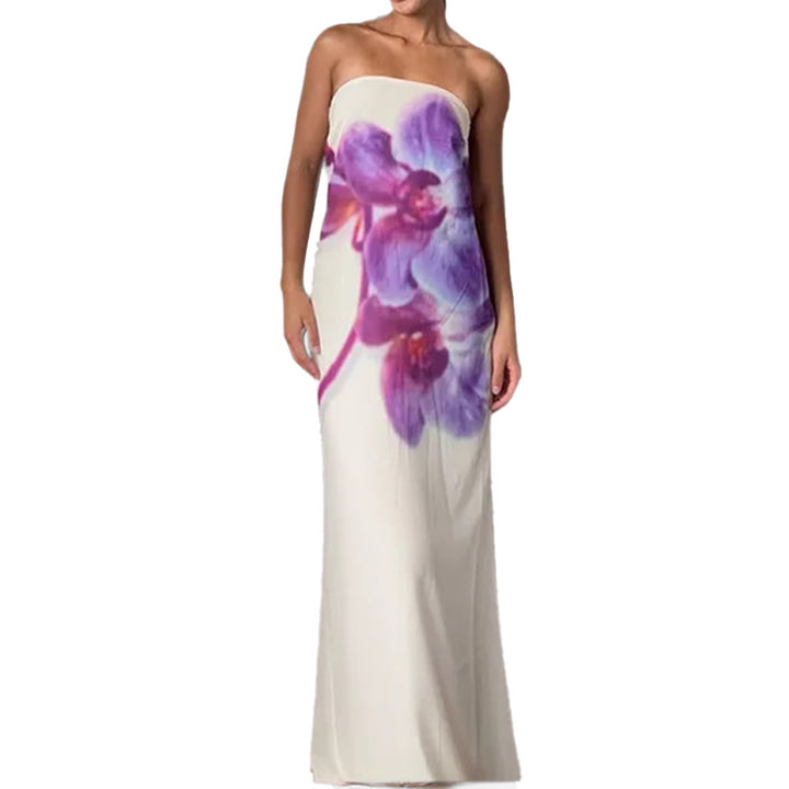 Robe à manches longues pour femmes avec un design floral raffiné Chic & Stil