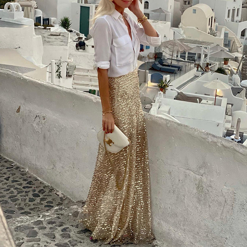 Lune London | Sequin Long Skirt