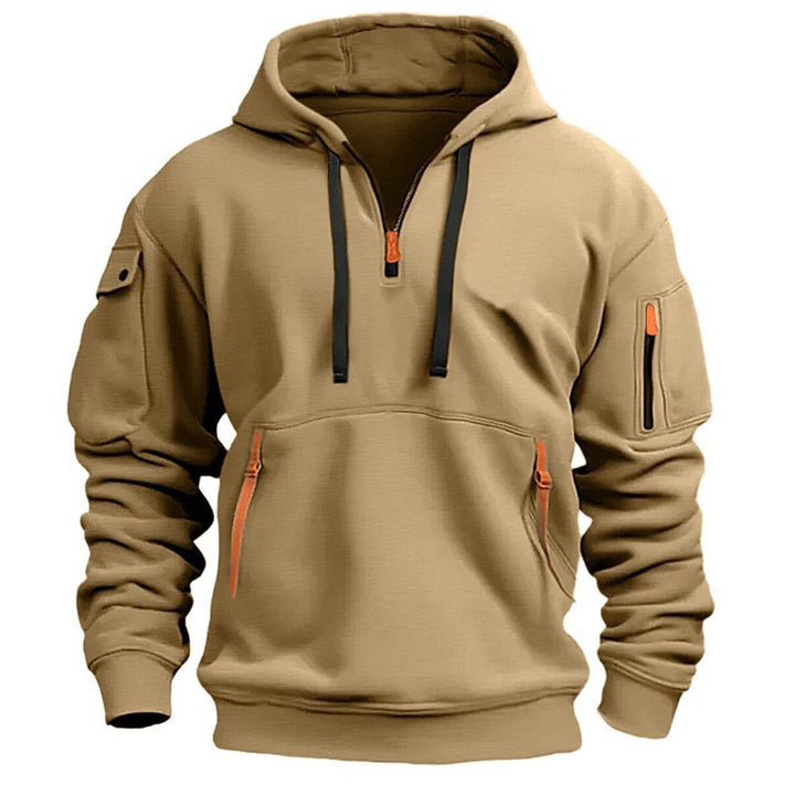 Men's functional hoodie with trendy zip pockets Lune London