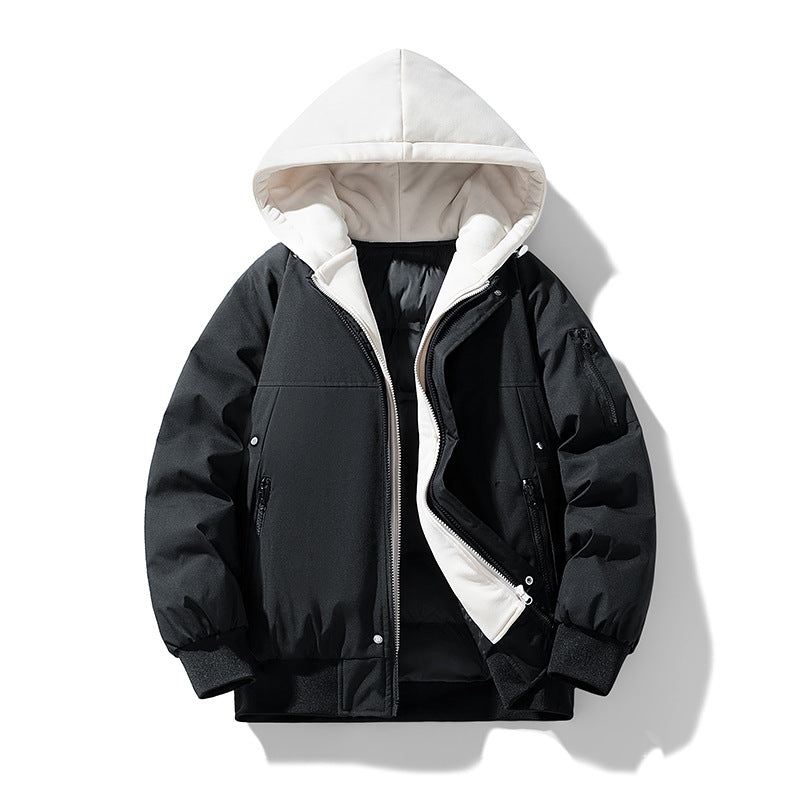 Women's quilted transitional jacket with removable hood lining Lune London
