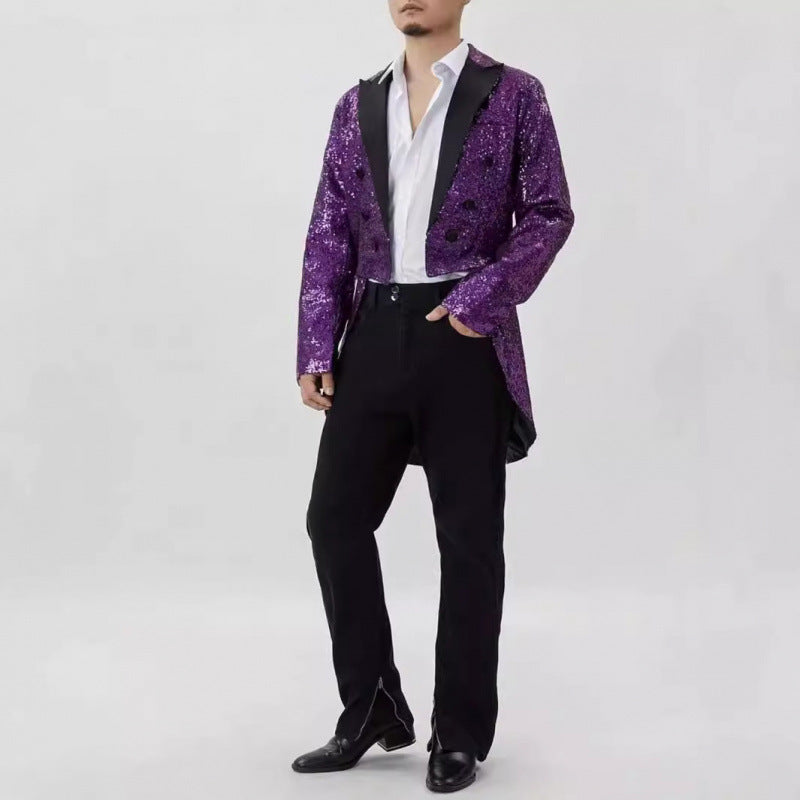 Veste de smoking à paillettes élégante pour homme Lune London
