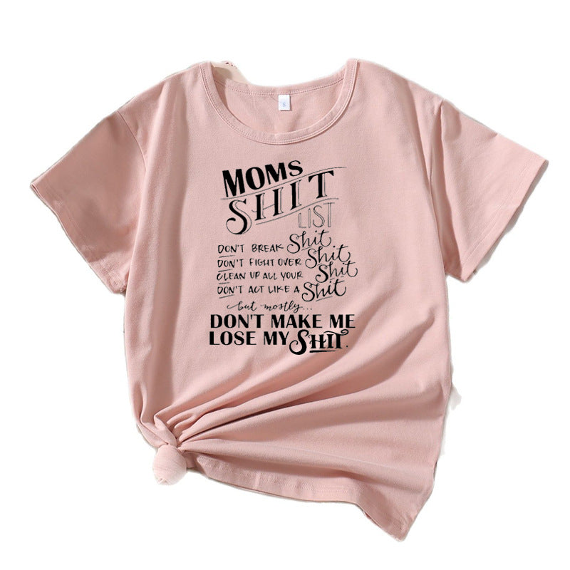 Women Casual Graphic T-shirt Lune London 1751262401