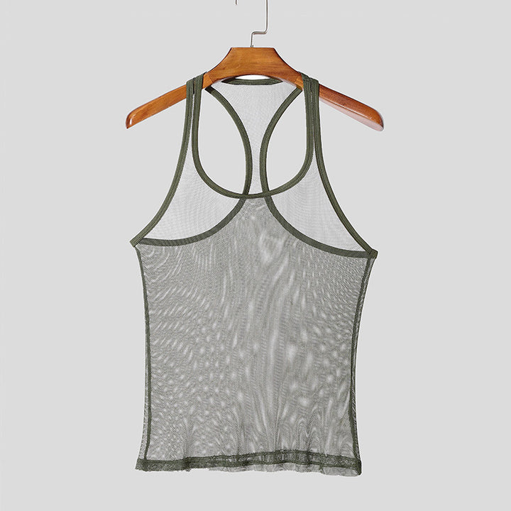 Men Breathable Sports Tank Top with Racerback Design Lune London