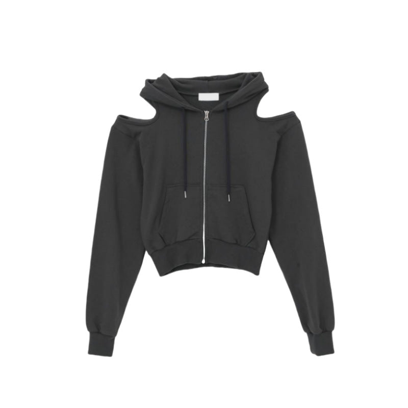 Pull court à la mode pour femmes avec des manches découpées Chic & Stil