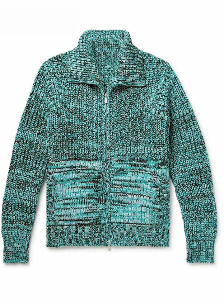 Women’s knit jacket with high collar Lune London