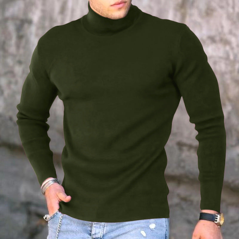 Trendy turtleneck sweater for men in fine knit Lune London