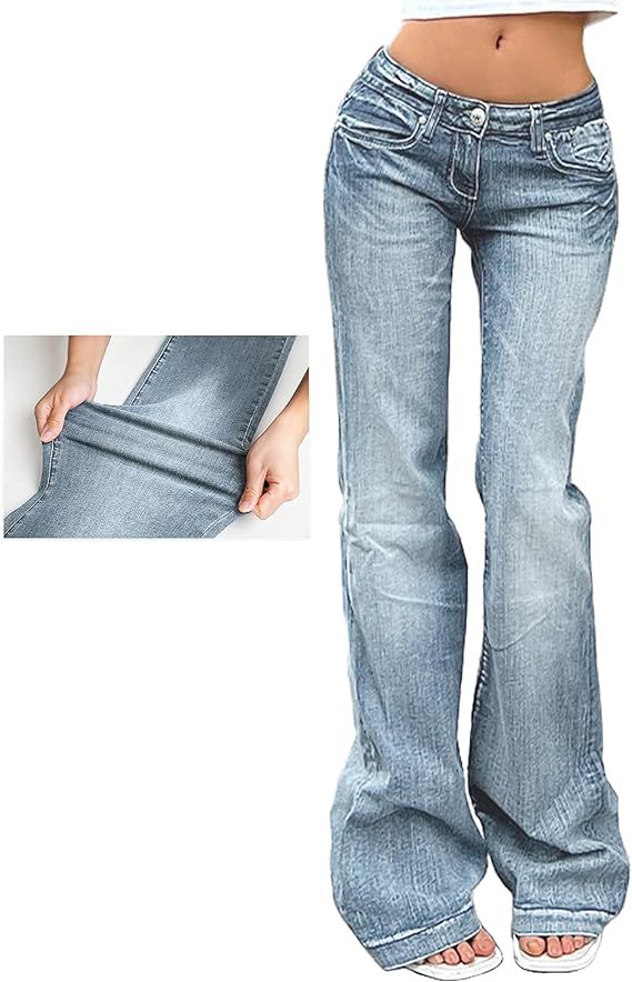 Women Bootcut Jeans with flexible fit and high waist Lune London