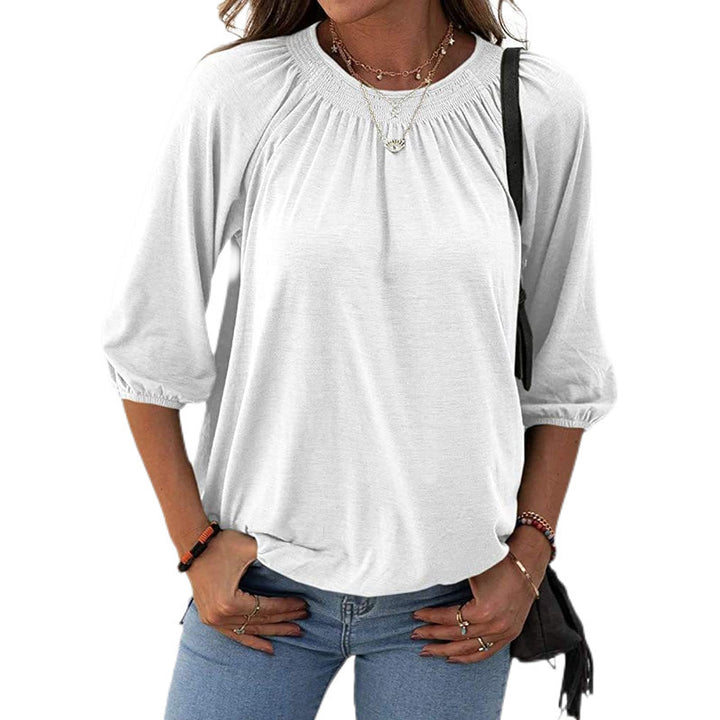 Women Casual Top with Wide Sleeves and Flowing Fabric Lune London