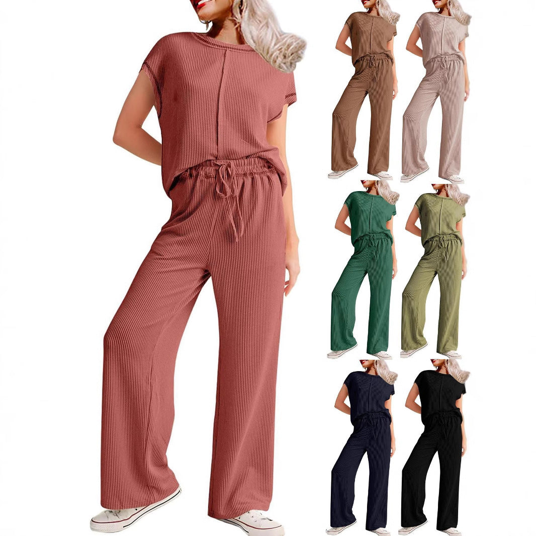 Women Comfortable jumpsuit with wide legs and elastic waistband Lune London