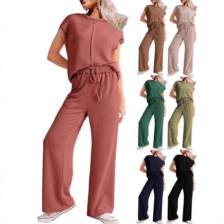 Women Comfortable jumpsuit with wide legs and elastic waistband Lune London