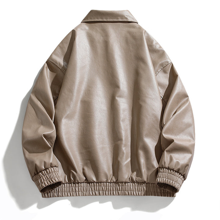 Casual faux leather jacket for women in an oversized style Lune London