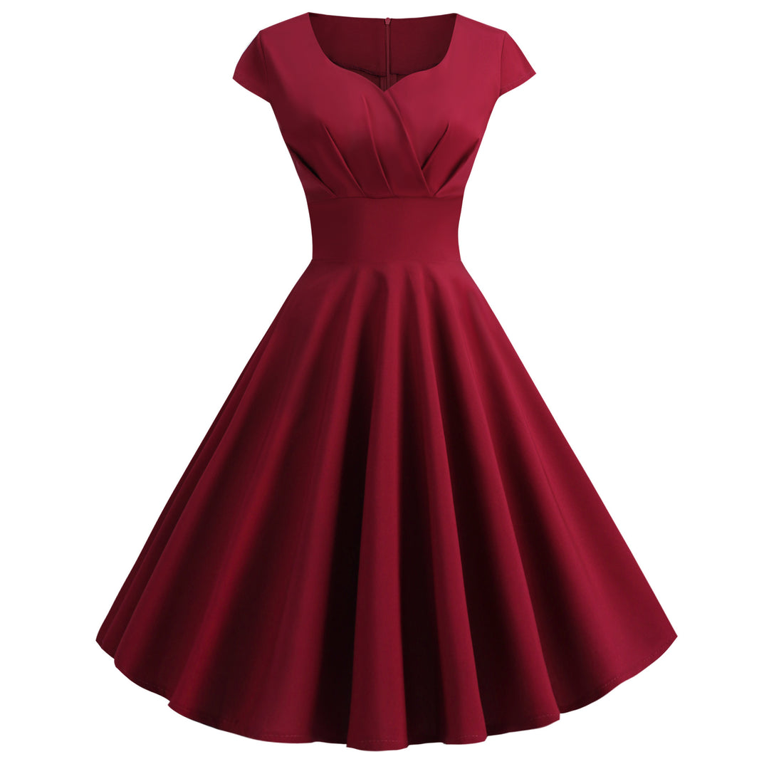 Flared dress for women with elegant waist and floating hem Lune London