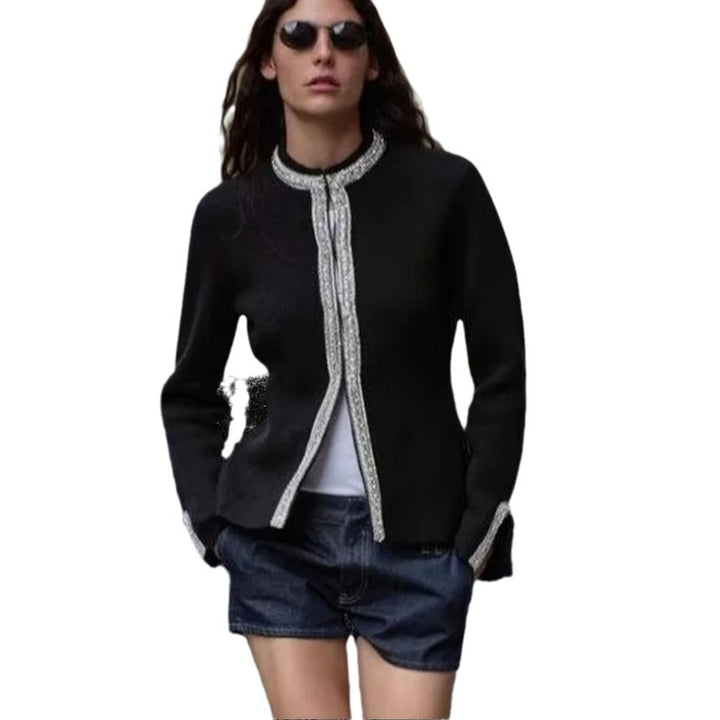 Ladies Elegant Blazer with fine border details Lune London