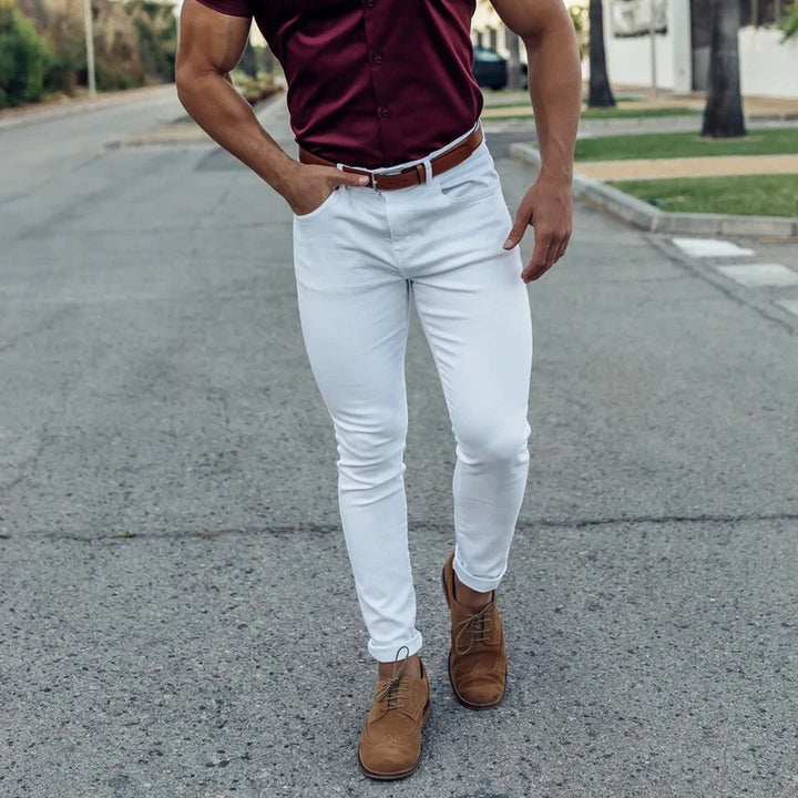 Slim-fit chinos for men from Lune London