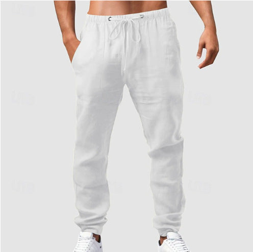 Cotton jogging pants for men with elastic waist and practical pockets Lune London