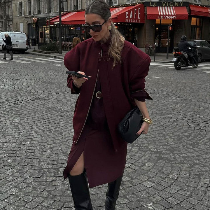 Ladies Oversized Quilted Jacket Lune London