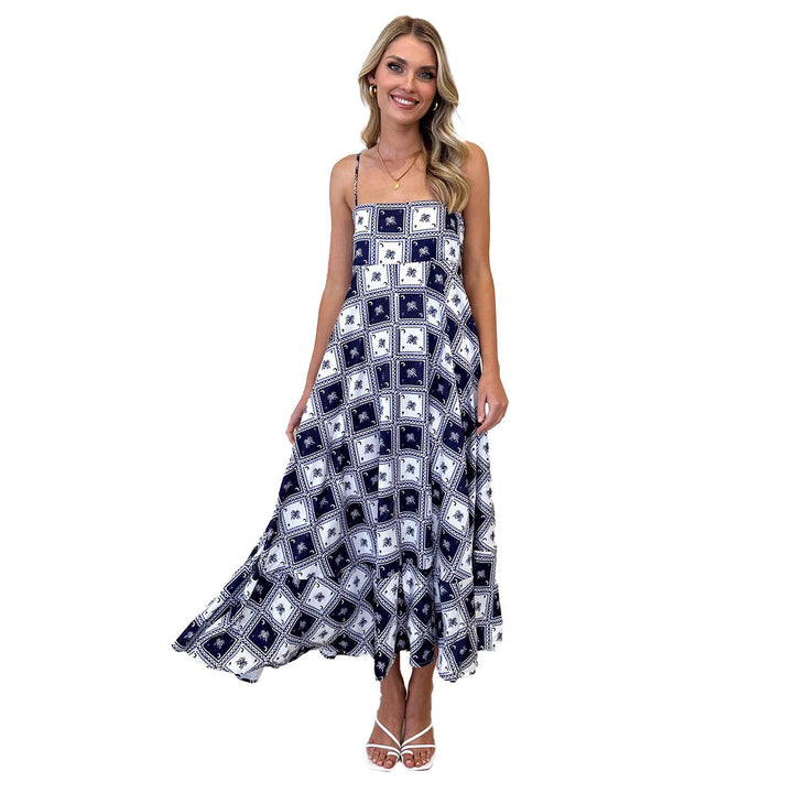 Ladies Elegant Maxi Dress with Airy Chic Silhouette
