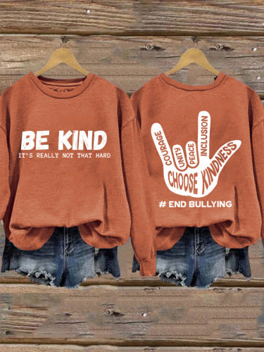 Sweatshirt pour femmes avec message positif et design créatif à la main Chic & Stil