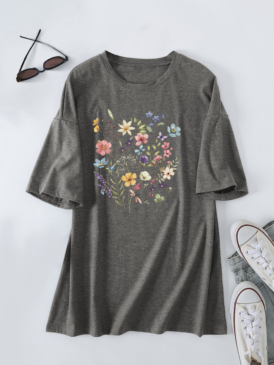 Chemisier d'été décontracté pour femmes avec imprimé floral Chic & Stil