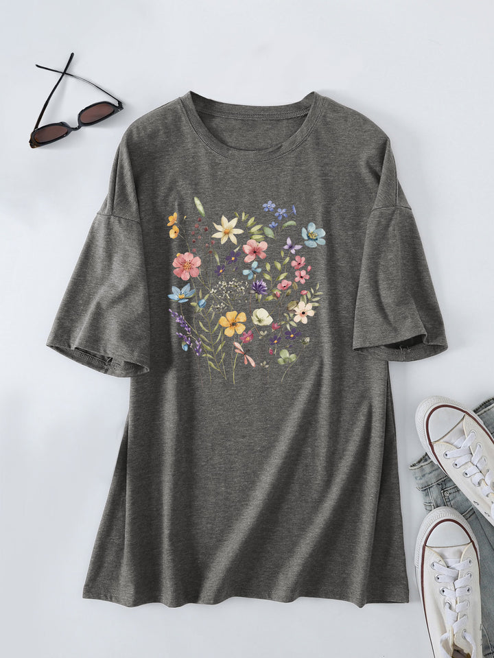 Chemisier d'été décontracté pour femmes avec imprimé floral Chic & Stil