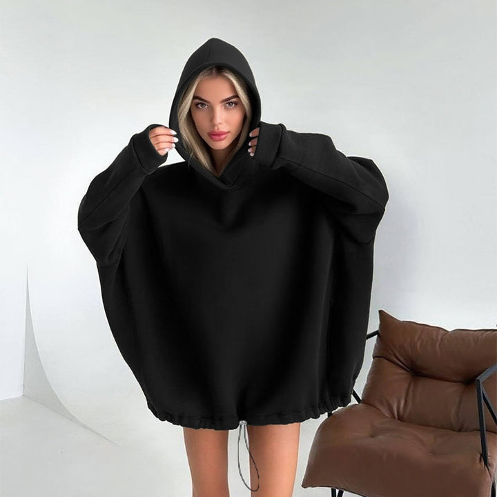 Women's oversized hoodie with adjustable waistband and kangaroo pocket Lune London