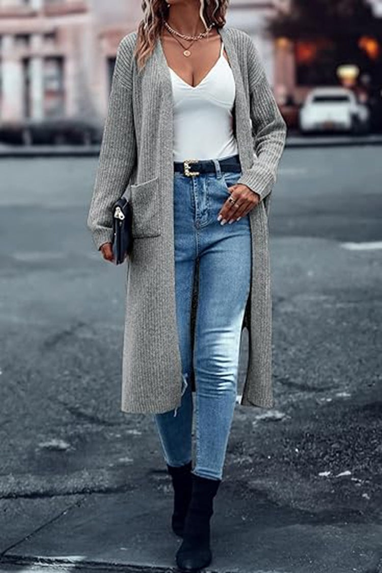 Ladies Chic Long Cardigan