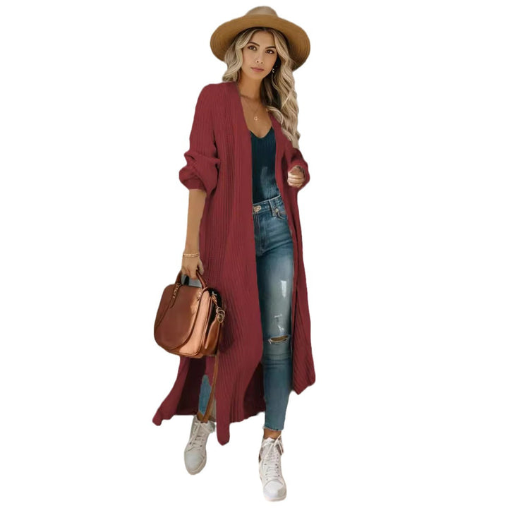 Knitted jacket for women with open design and casual fit Lune London