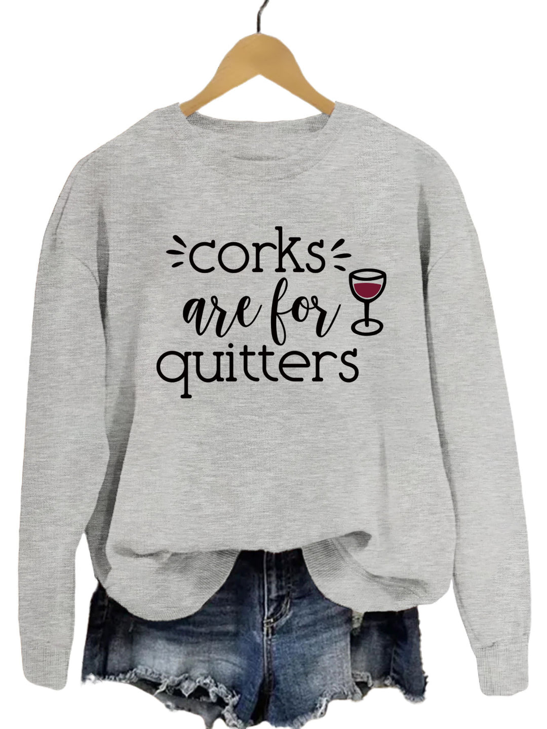 Sweatshirt pour femmes avec slogan créatif et coupe décontractée Chic & Stil