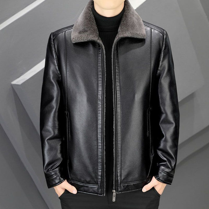 Trendy leather jacket for men with plush lining Lune London