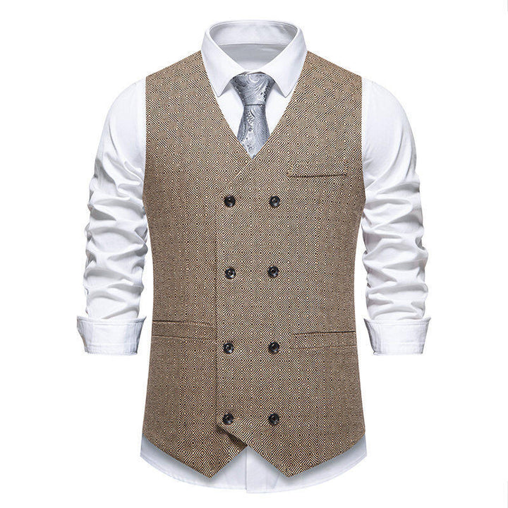 Elegant double-breasted jacket for men with decorative pattern Lune London