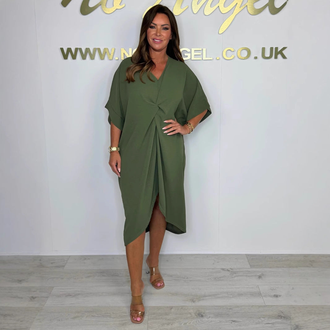 Kaftan dress for women with modern wrap design Lune London