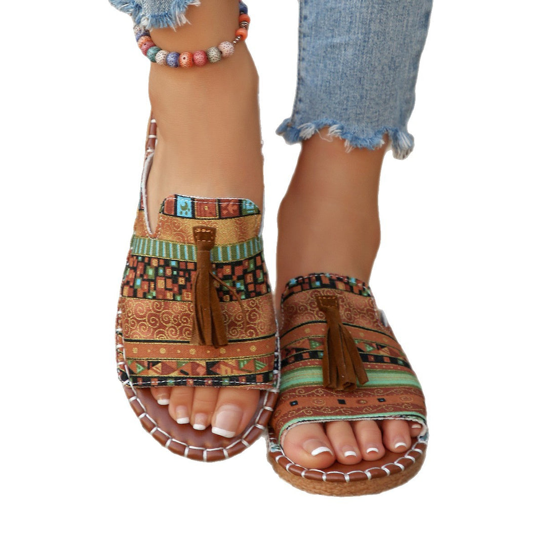 Women chic boho slide sandals Elegant Lune London
