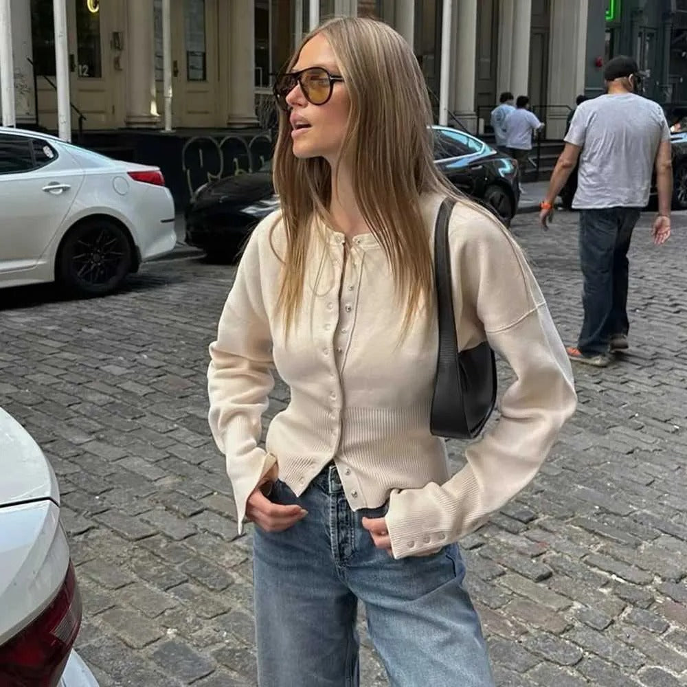 Ladies knit cardigan Lune London