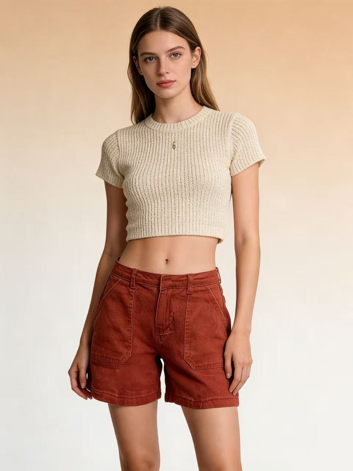 Women Casual Summer Shorts with Side Pockets and Comfortable Fit Lune London