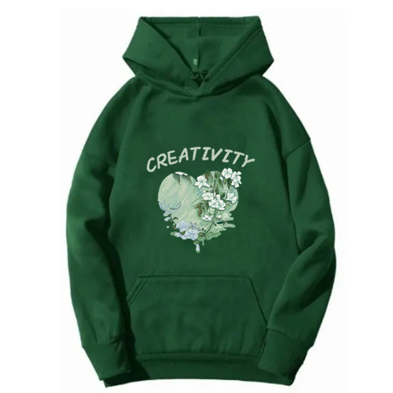 Women's hoodie with creative heart motif Chic & Stil