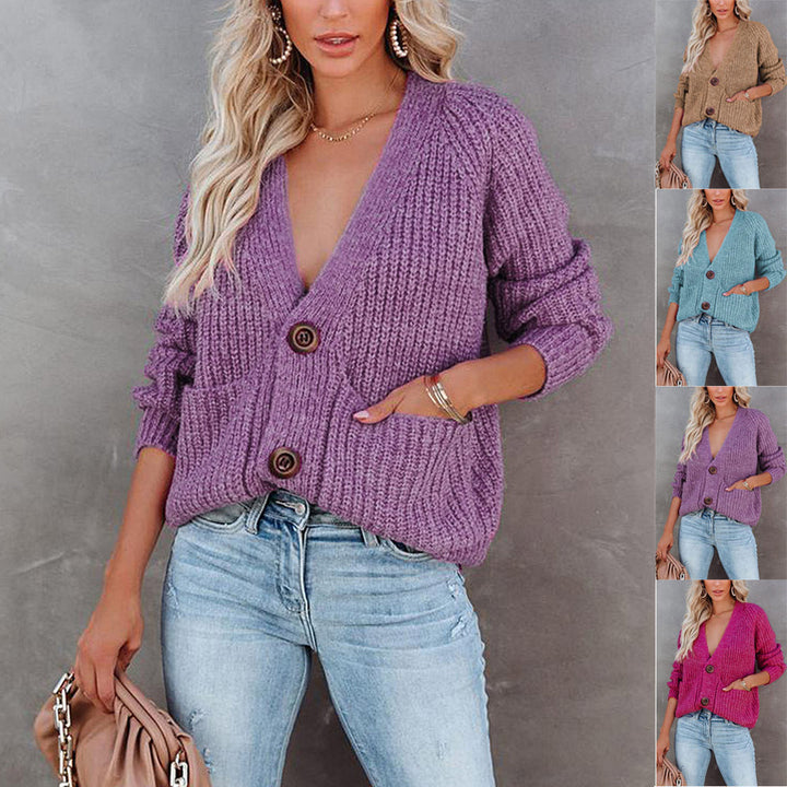 Lune London | Women's cardigan in a casual cut with practical pockets
