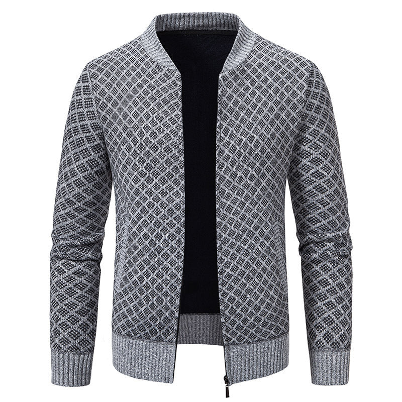 Elegant knitted blazer for men with fine structure Lune London