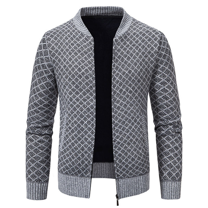 Elegant knitted blazer for men with fine structure Lune London
