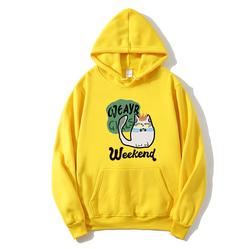 Women's hoodie with playful cat motif Chic & Stil