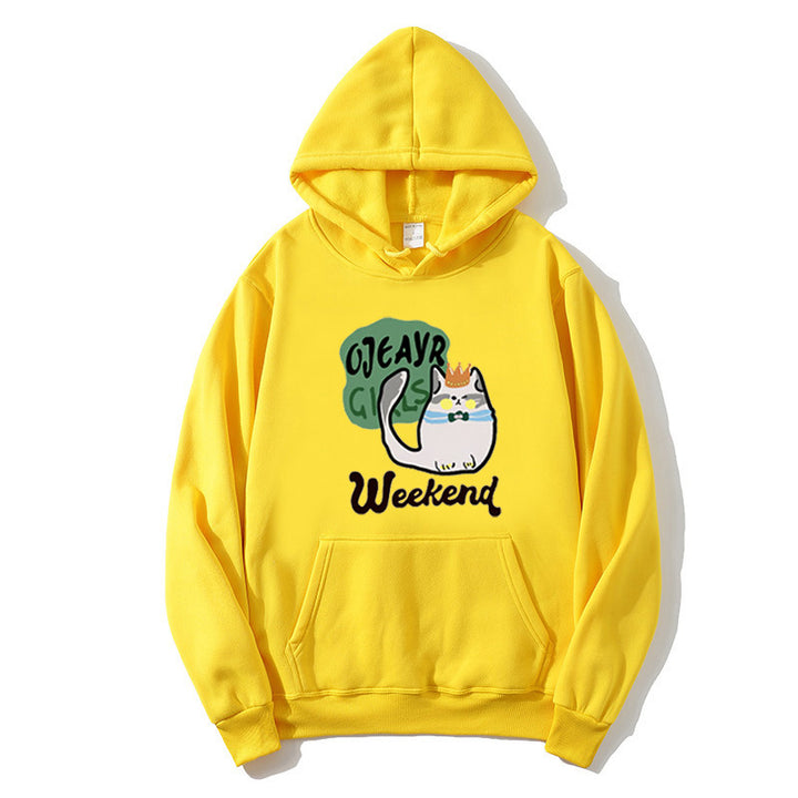 Women's hoodie with playful cat motif Chic & Stil